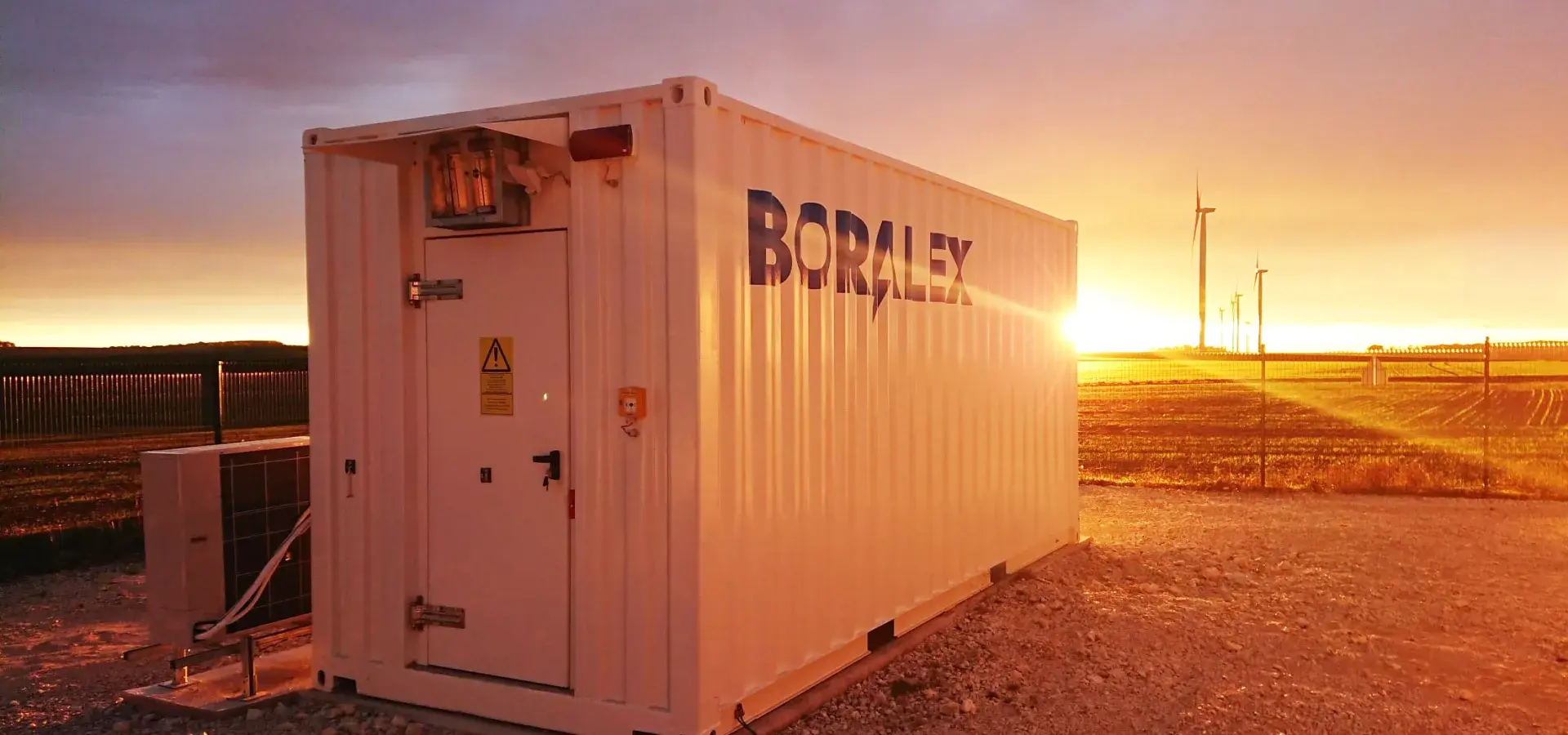 Boralex battery storage container