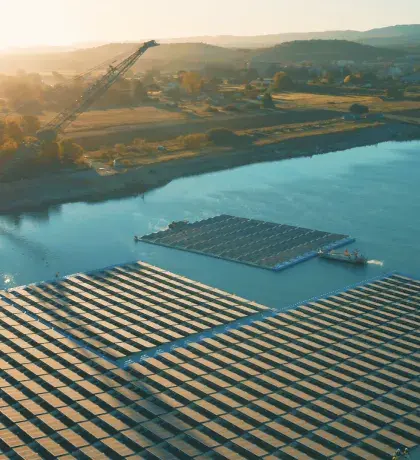 Solaire flottant Peyrolles en Provence