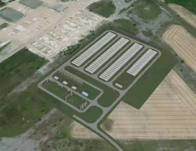 Rendering of Hagersville Battery Storage Park