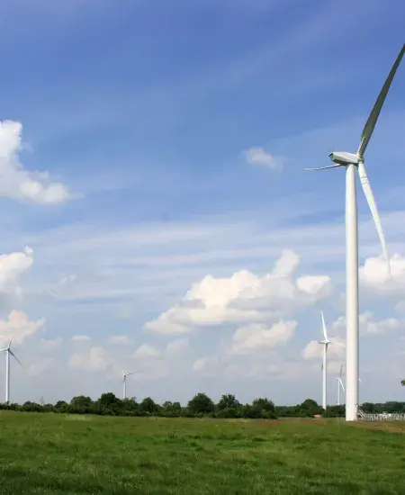 Parc éolien de Coulonges en France