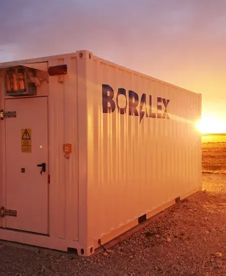 Boralex battery storage container