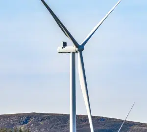 Limekiln Wind Farm turbine in Scotland