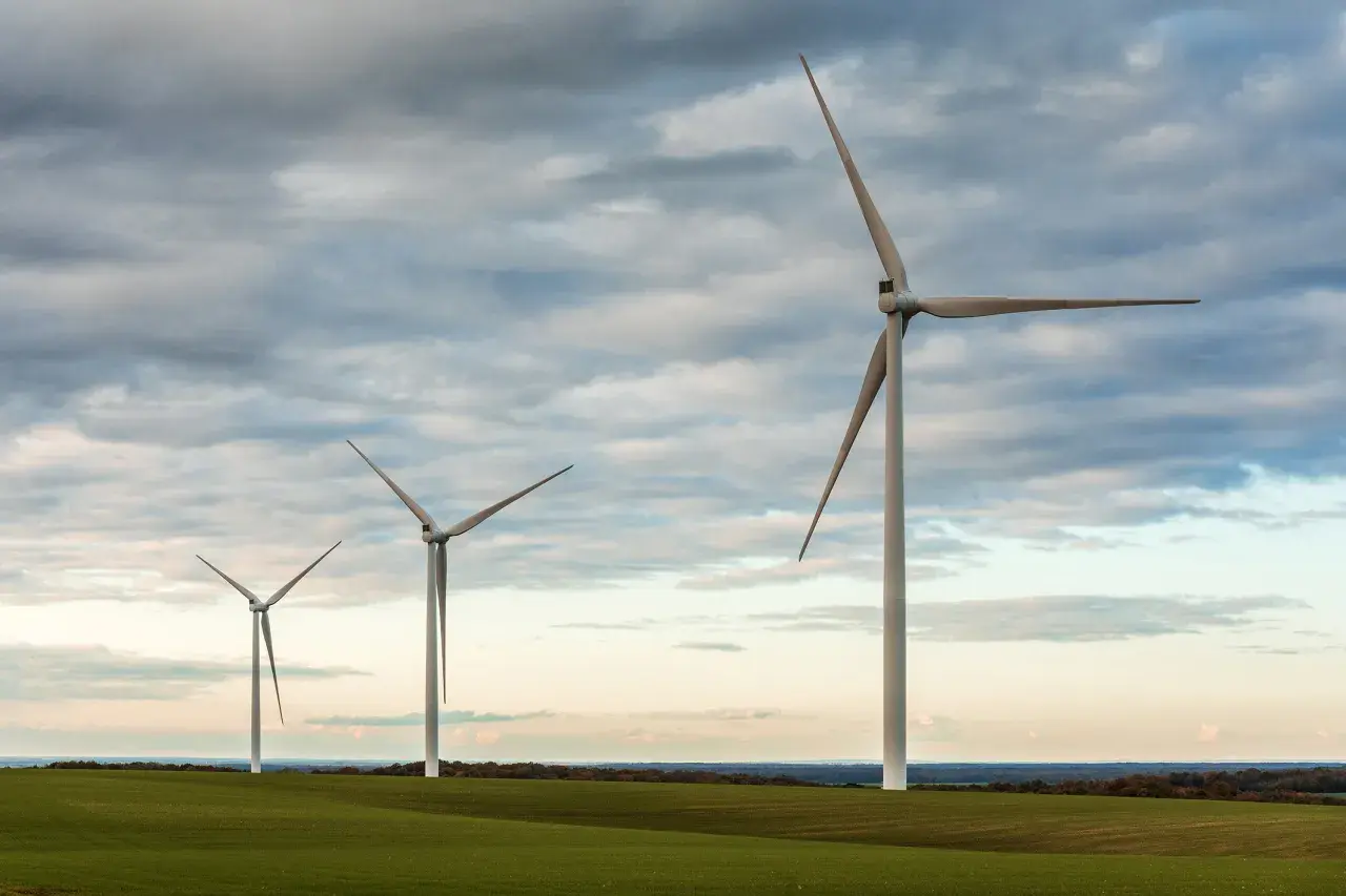 Eolienne, vue ciel 