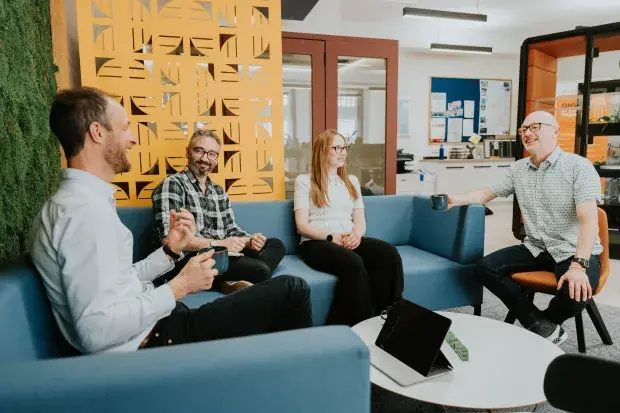 Boralex employees in Edinburgh office