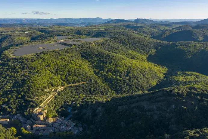 Parc solaire dans les terres