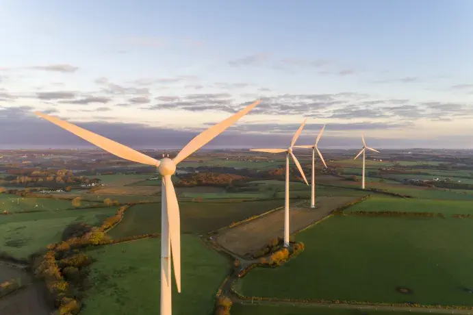 Parc éolien de Plouguin en France