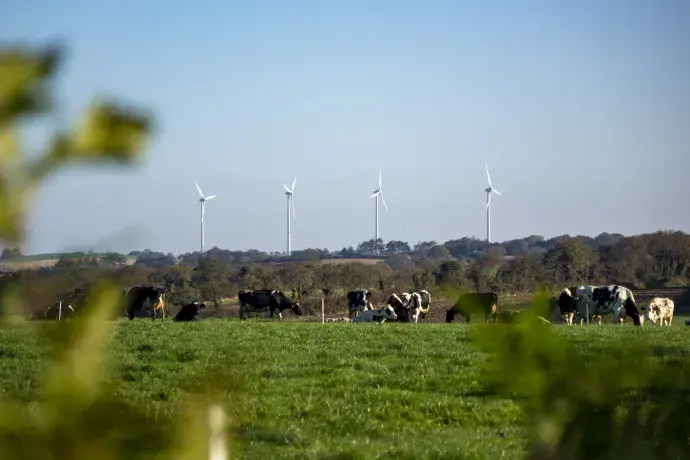 Parc éolien de Plouguin en France