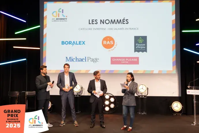 Cérémonie Diversité et Inclusion 2025 - photo cérémonie et logo Boralex