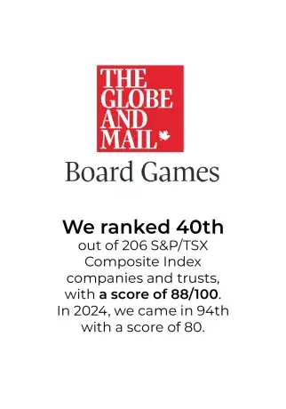 Ranked 40th out of 206 Globe and Mail Board Games for Boralex