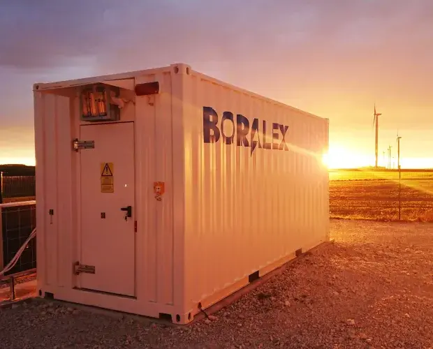 Boralex battery storage container